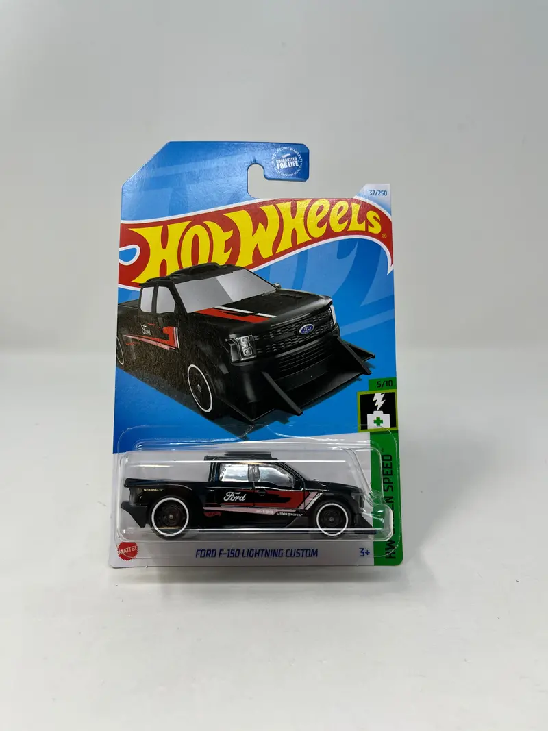 Ford F-150 Lightning Custom #37 * Black * 2024 Hot Wheels 1
