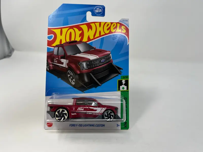 Ford F-150 Lightning Custom #37 * Red * 2024 Hot Wheels Basic 1