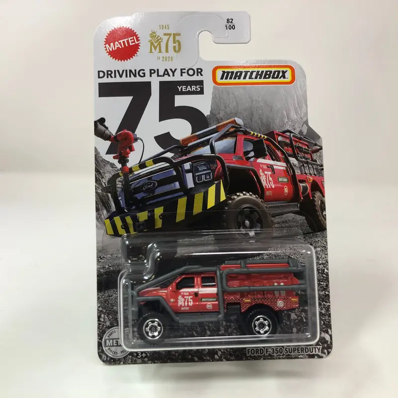 Ford F-350 Superduty #82 * Red * Matchbox 75 Years Basic Series 1