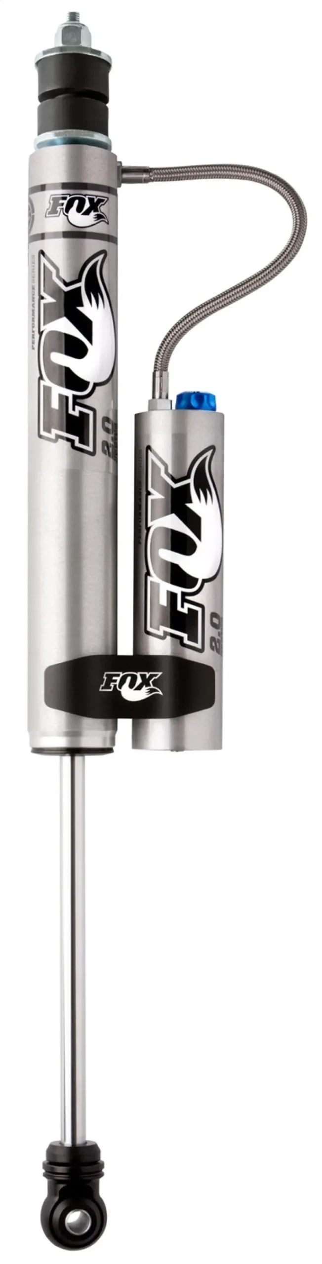 Fox 2.0 Performance Series 10.1In. Smooth Body Reservoir Shock W/Cd Adj. (Alum) Std Travel - Black 1
