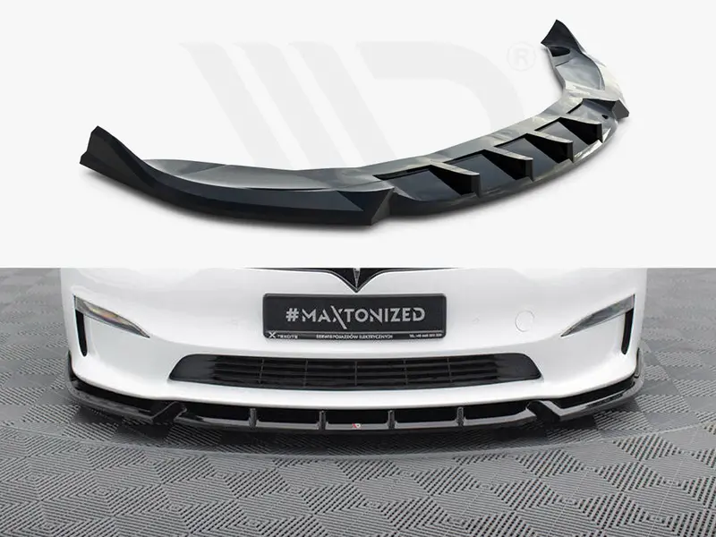 Front Splitter V.1 Tesla Model S Plaid Mk1 Facelift 1