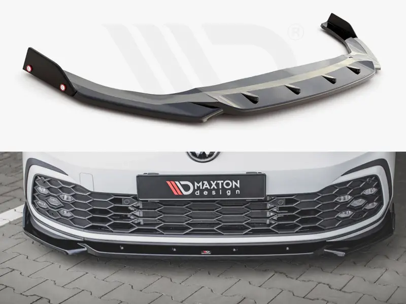 Front Splitter V.2 + Flaps Vw Golf 8 Gti / R-Line 1