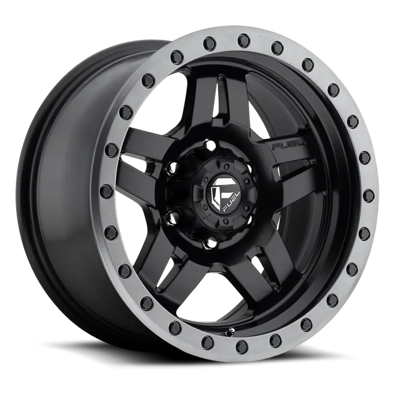 Fuel Anza-D557 Matte Black W/ Anthricite Ring 1