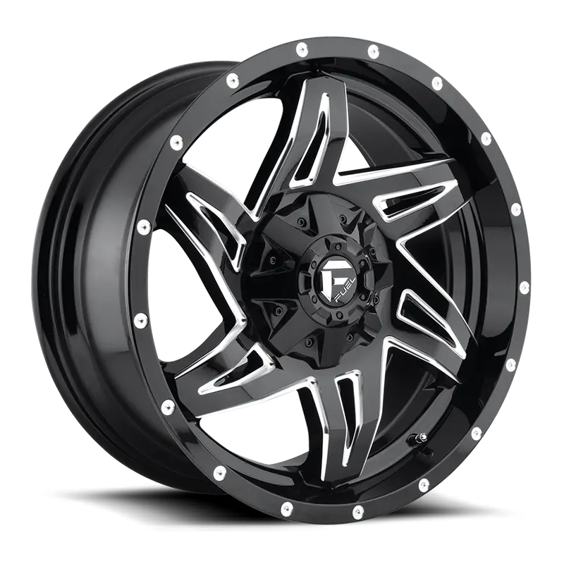 Fuel Rocker-D613 Gloss Black & Milled 1