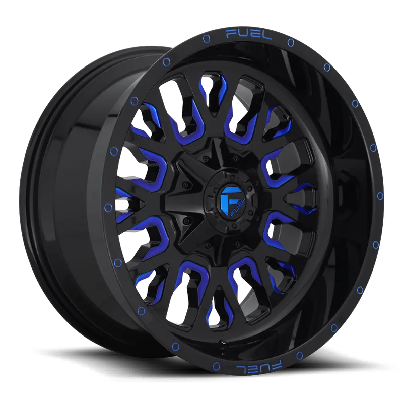 Fuel Stroke-D645 Gloss Black W/ Candy Blue 1