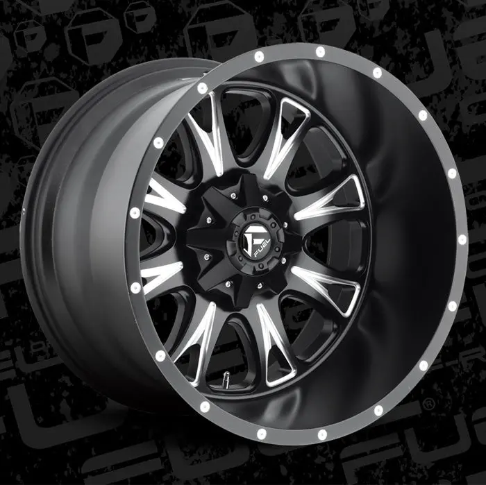 Fuel Throttle-D513 Matte Black & Milled 5