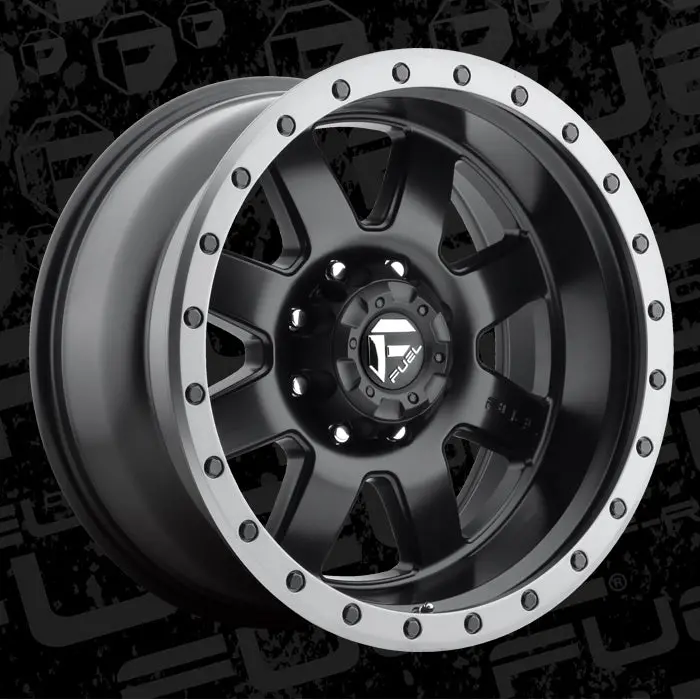 Fuel Trophy-D551 Matte Black W/Anthracite Ring 3