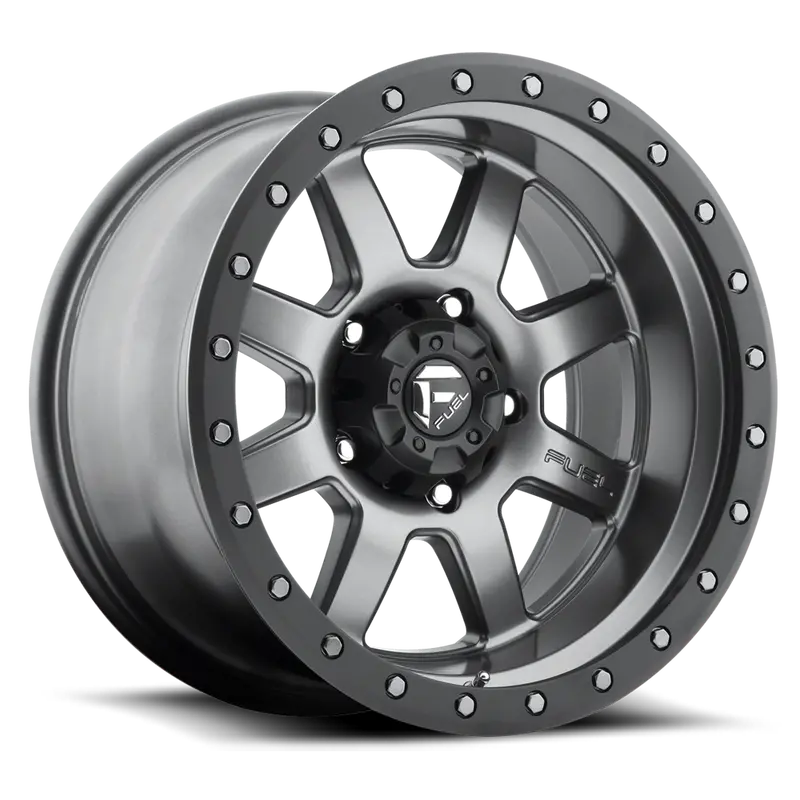 Fuel Trophy-D552 Matte Anthracite W/ Black Ring 1