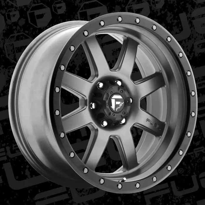Fuel Trophy-D552 Matte Anthracite W/ Black Ring 2
