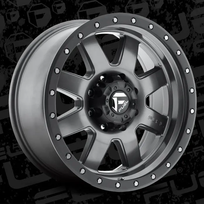 Fuel Trophy-D552 Matte Anthracite W/ Black Ring 3
