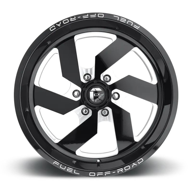 Fuel Turbo 6-D582 Gloss Black & Milled 1