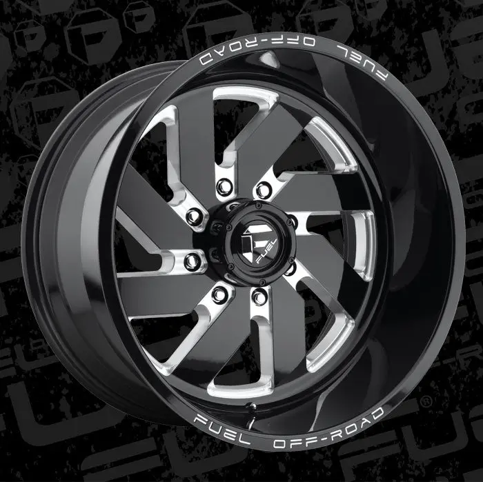 Fuel Turbo 8-D582 Gloss Black & Milled 3