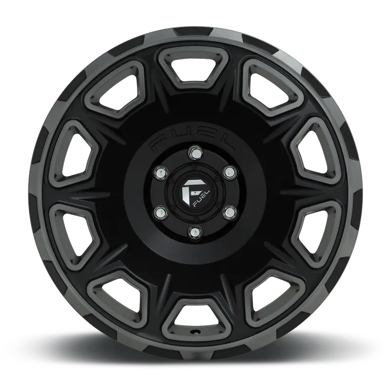 Fuel Vengance-D686 Matt Black Machined Ddt 3