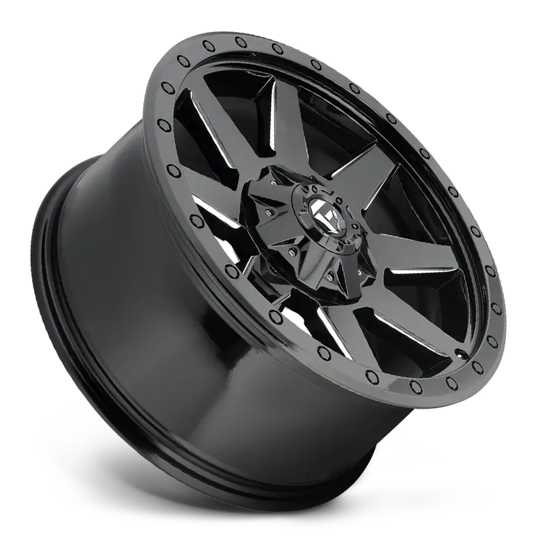 Fuel Wildcat-D597 Gloss Black & Milled 2