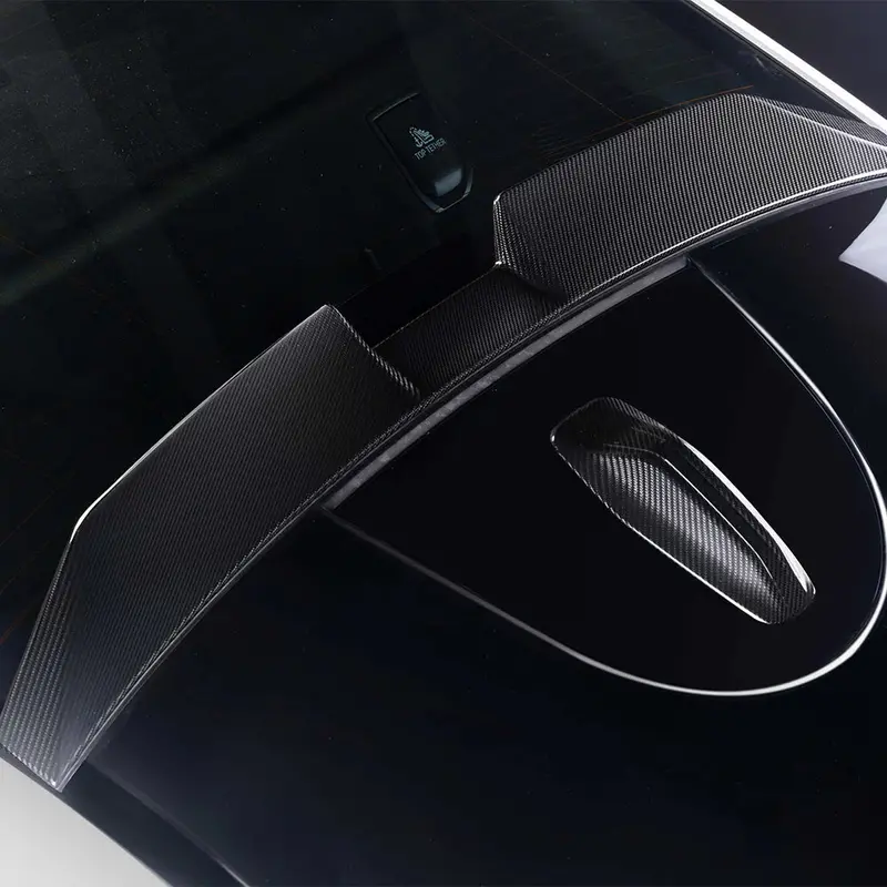 G90 M5 Sq Style Dry Carbon Fiber Roof Spoiler 2