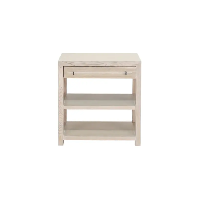 Garbo Cerused Oak One Drawer Side Table 1