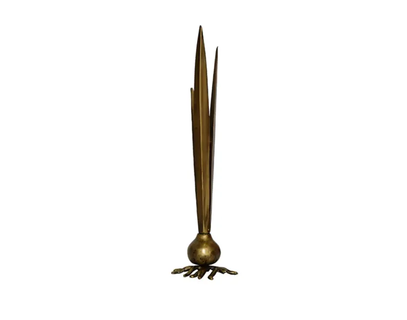 Garlic Bud Vase - Antique Brass 1