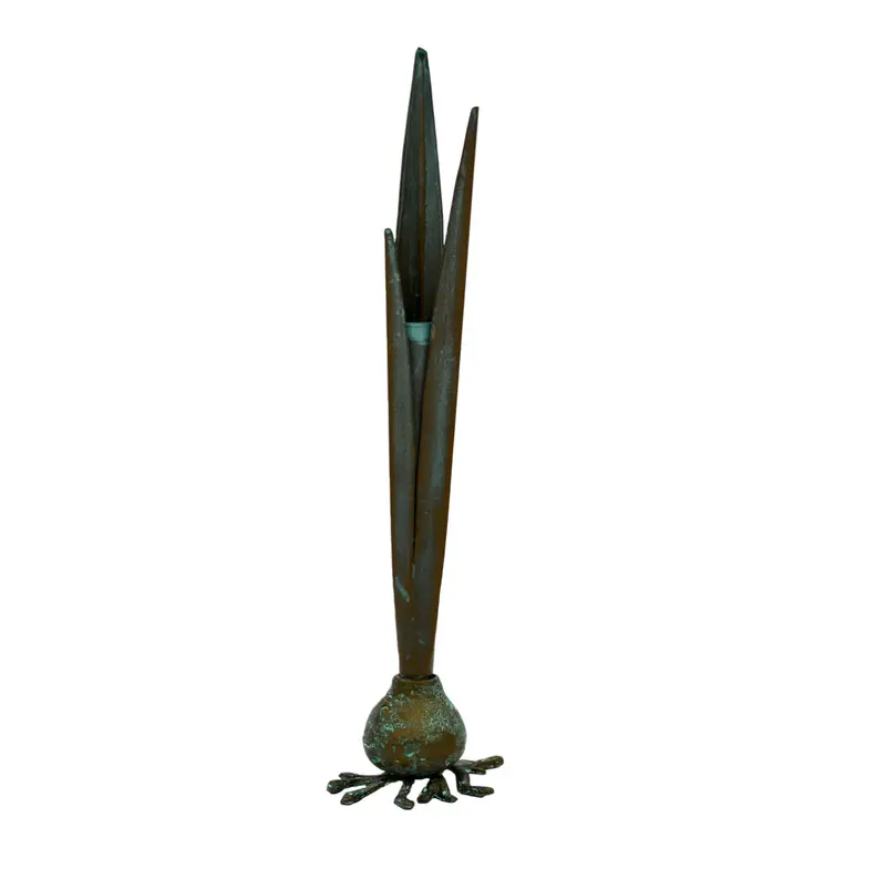 Garlic Verdigris Bud Vase 1