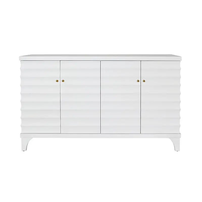 Gates Fluted Four Door Buffet - Cerused Oak Or Matte White 1