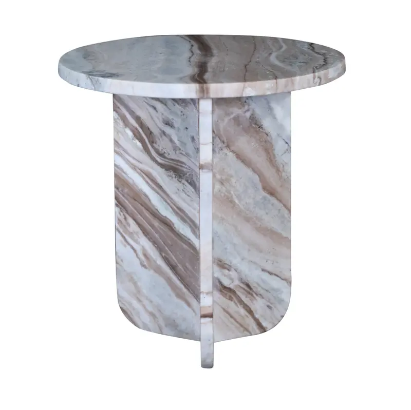 Genoa Marble Side Table - Matthew Izzo Collection 1
