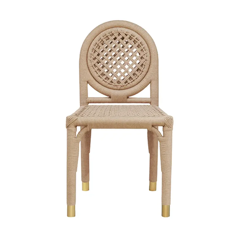 Gentry Rope & Brass Dining Chair 1