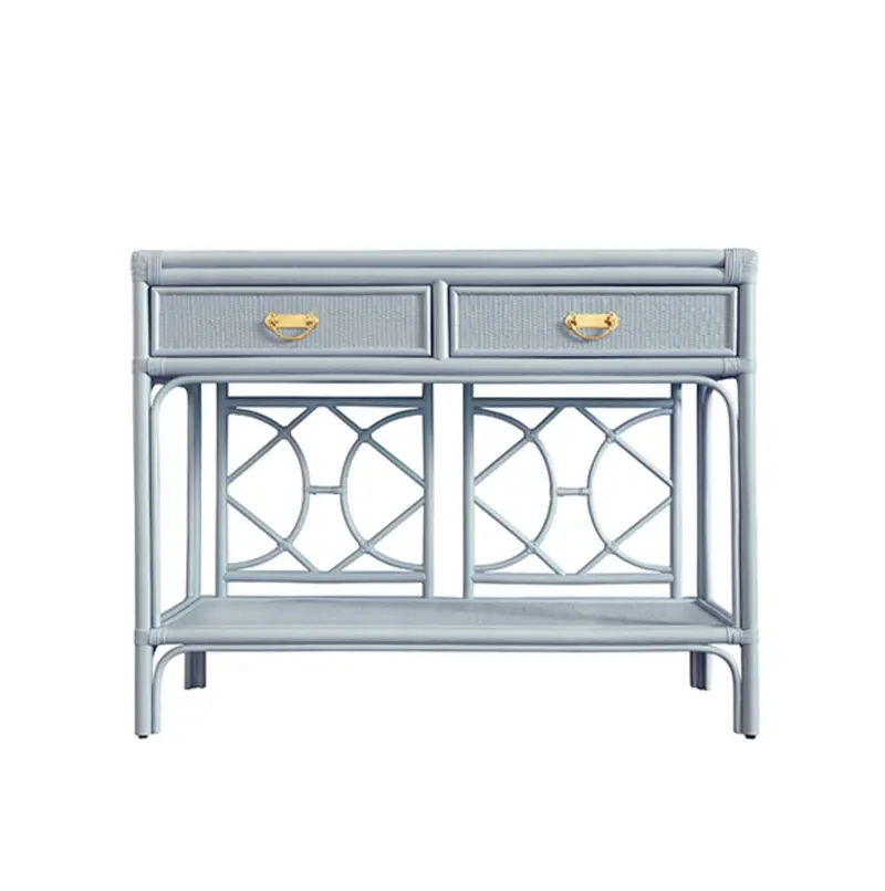 Gideon Light Blue Two Drawer Console Table 1