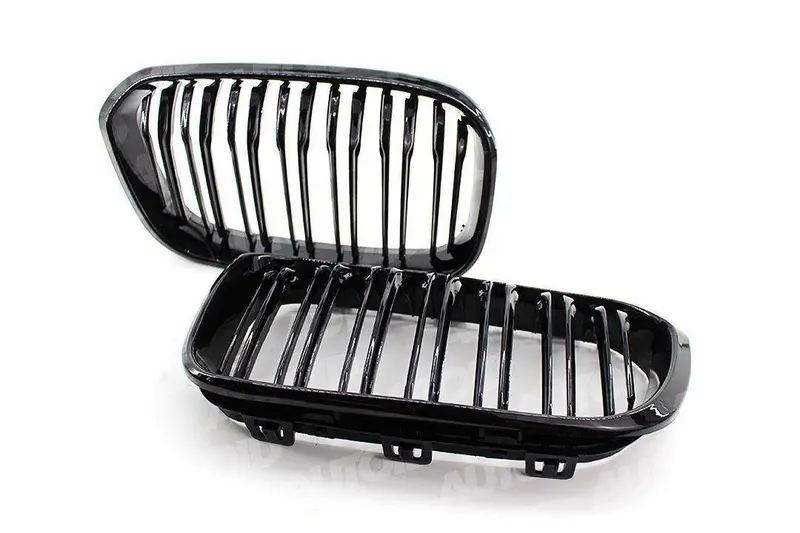 Gloss Black Kidney Grilles For Bmw 1 Series (2015-2019 Lci, F20 F21) 1