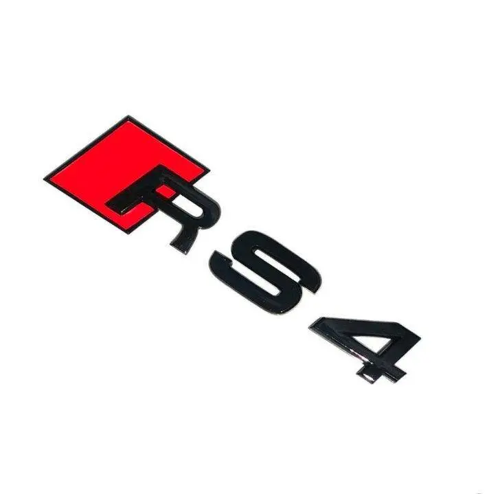 Gloss Black Rear Model Badge For Audi Rs4 1