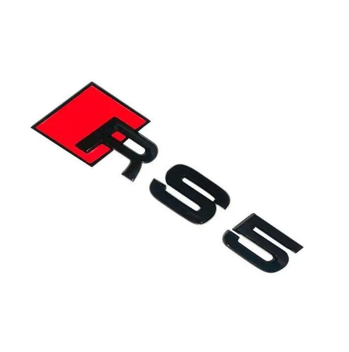 Gloss Black Rear Model Badge For Audi Rs5 1
