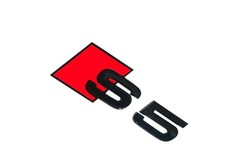 Gloss Black Rear Model Badge For Audi S5 1
