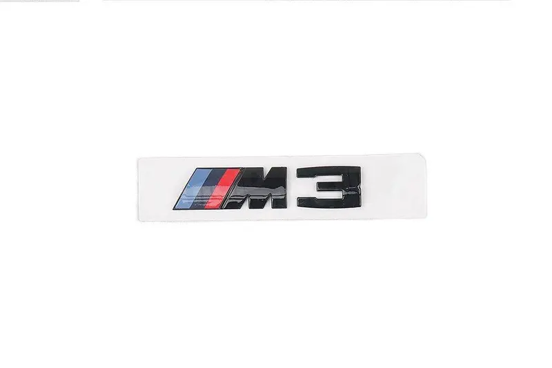 Gloss Black Rear Model Badge For Bmw M3 1