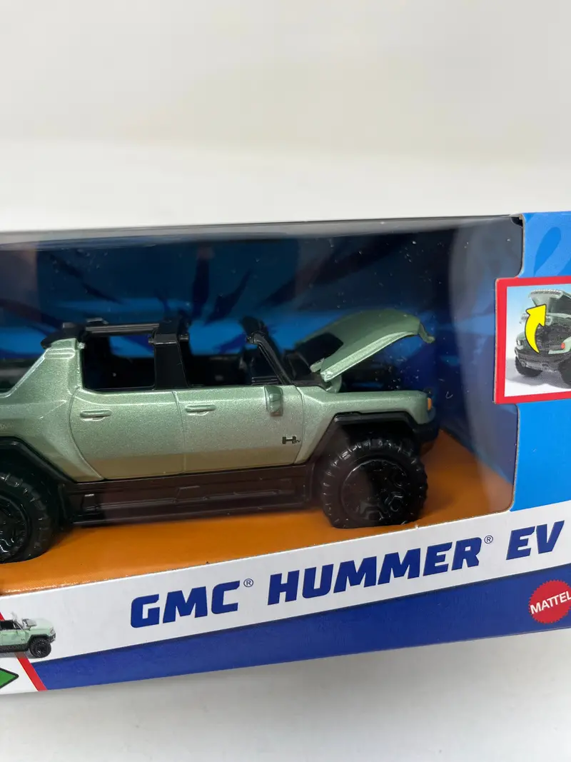 Gmc Hummer Ev * Green * 2024 Hot Wheels Pull-Back Speeders 1:43 Scale 2