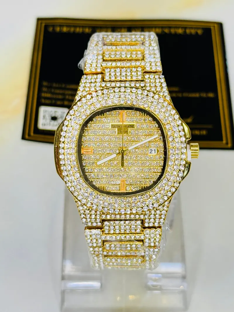 Gold Iced Out Pp Branded Premium Watch 2