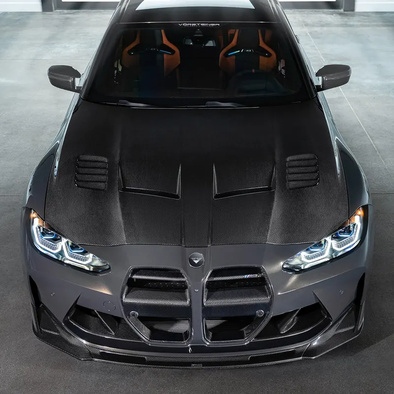 Gts-V Bmw G8x M3 | M4 Carbon Fiber Aero Bonnet V-Style™️ 1