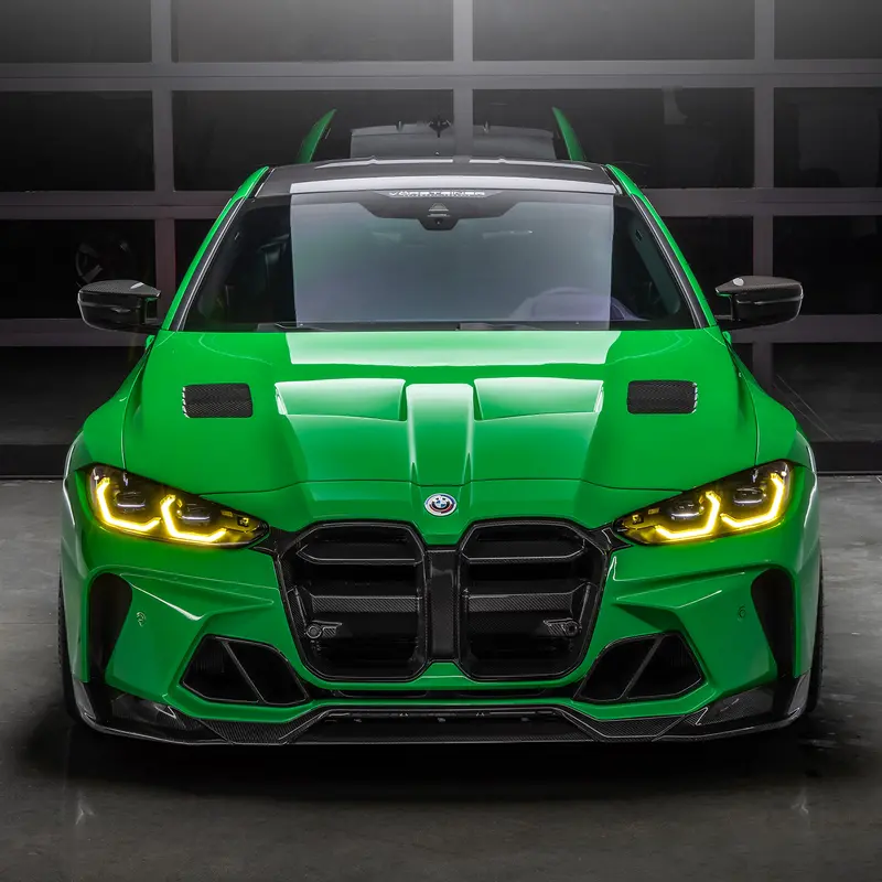 Gts-V Bmw G8x M3 | M4 One-Piece Carbon Fiber Aero Front Bumper V-Style™️ 1