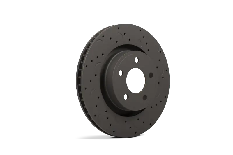 Hawk Talon 2010 Chrysler 300 C Rwd / W/Vented Rear Discs Drilled And Slotted Rear Brake Rotor Set 2