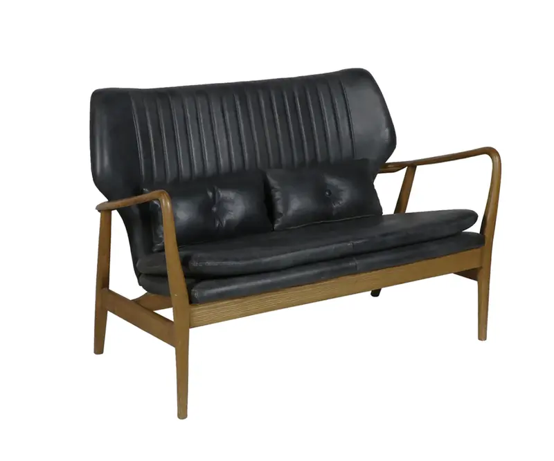 Helsinki Leather Loveseat - Matthew Izzo Collection 1