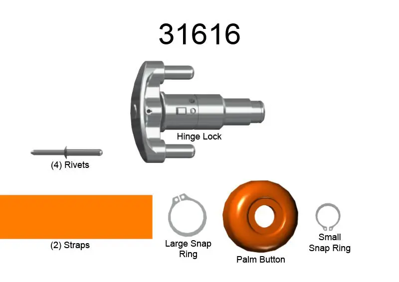 Hinge Lock Replacement Kit 1