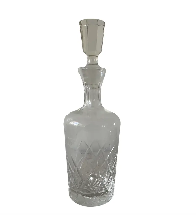 Hollywood Regency Crystal Decanter 1