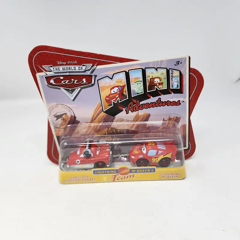 Hudson Hornet & Mcqueen *  Mcqueen's Team * Disney Pixar The World Of Cars Mini Adventures 1