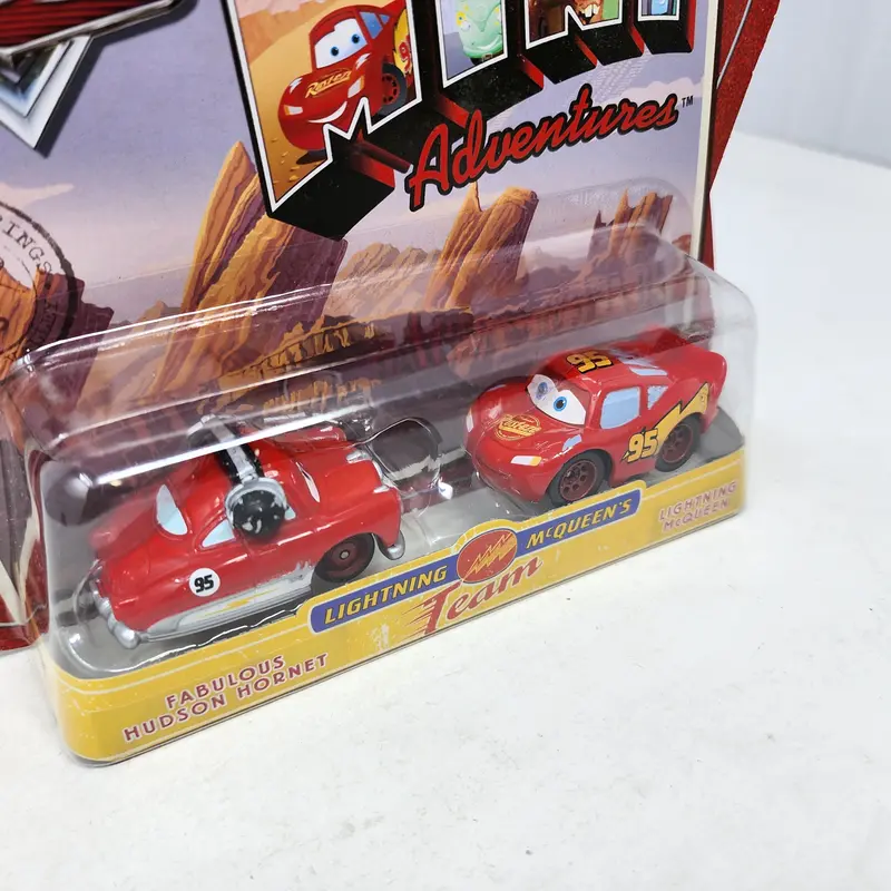 Hudson Hornet & Mcqueen * Mcqueen's Team * Disney Pixar The World Of Cars Mini Adventures 2