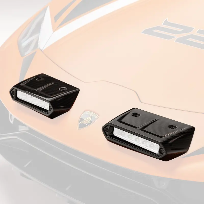 Huracan Sterrato Vrs Aero Fog Light Covers Carbon Fiber Pp 2X2 Glossy 2