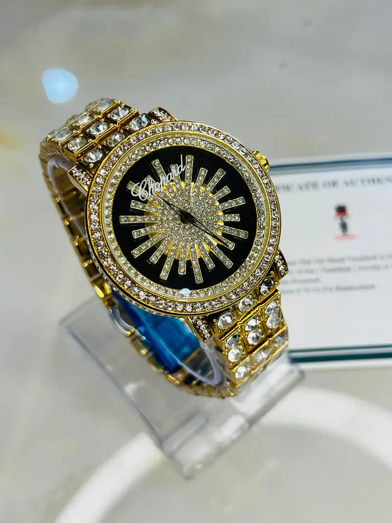 Iced Out Spinner Dial Watch 1