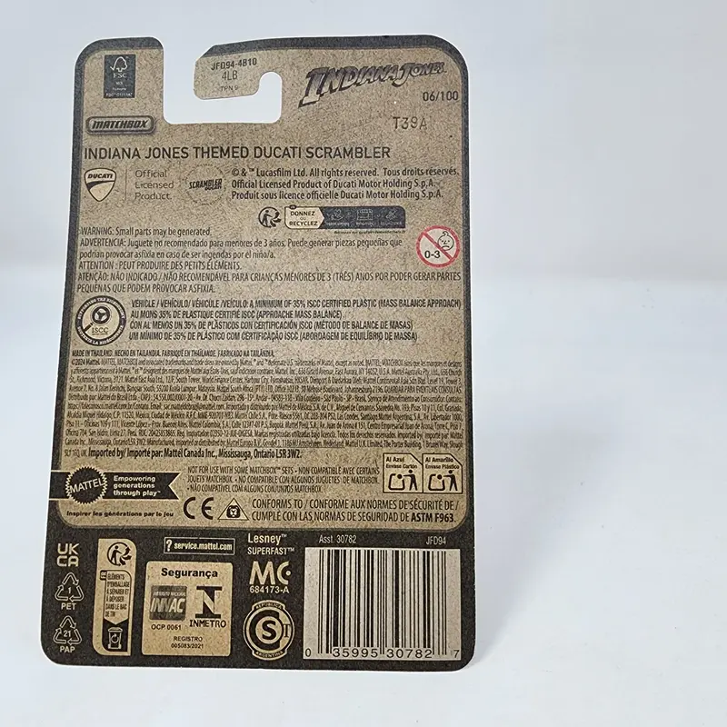 Indiana Jones Ducati Scrambler #6 * 2024 Matchbox Basic Case B 2