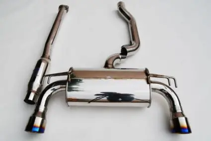 Invidia Q300 Catback Exhaust (Rolled Ti Tip) - Mitsubishi Evo X 08+ 1