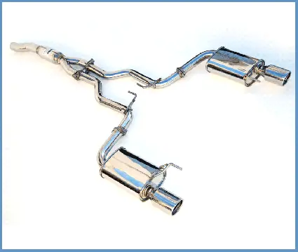 Invidia Q300 Stainless Steel Axle-Back Exhaust - Ford Mustang Ecoboost 15-Up 1