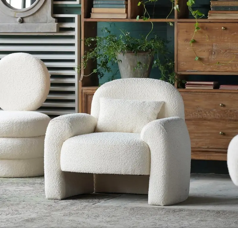Joan Linen Boucle Arm Chair - Matthew Izzo Collection 2