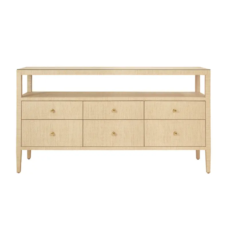 Jordan Natural Grasscloth Console Table 1
