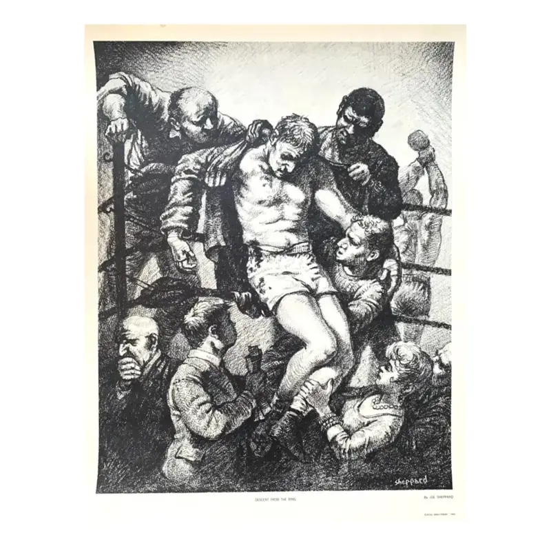 Joseph Sheppard Vintage Boxing Print, Limited Edition 1