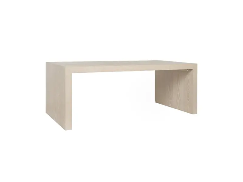 Kenneth Modern Minimalist Cerused Oak Coffee Table 2